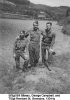 S/Sgt Bill Bibeau, George Campbell, and T/Sgt Rembert St. Germaine, 130-Hq