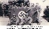 18-D men with German flag, Wernigerode, Ger, Apr 45