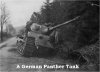 A German Panther tank