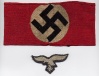 Nazi armband, eagle patch