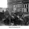 Unknown GI's pose with motorcycle, 88-E