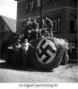 Crew of Egghead IV posed with Nazi flag, 88-E