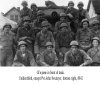 GI's pose in front of tank. Unidentified, except Pfc. John Neumyer, bottom right, 88-E