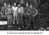 Pfc. John Neumyer, second from left. Others are unidentified, 88-E