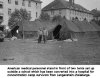 Two tents set up as temp. hospital at Langenstein