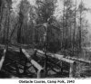 Obstacle course, Camp Polk, 1943