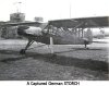 A captured German STORCH Airplane
