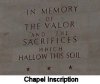 Chapel Tower inscription