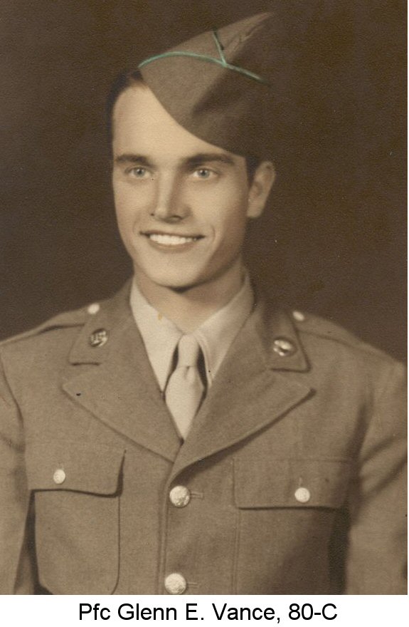 Pfc Glenn E. Vance, 80-C