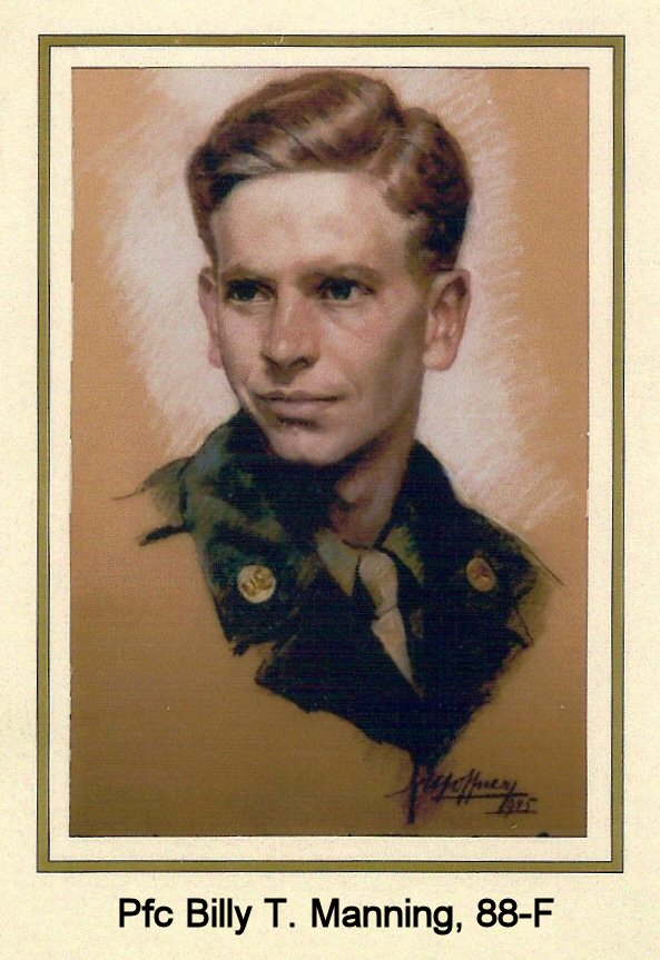 Pfc Billy T. Manning, 88-F