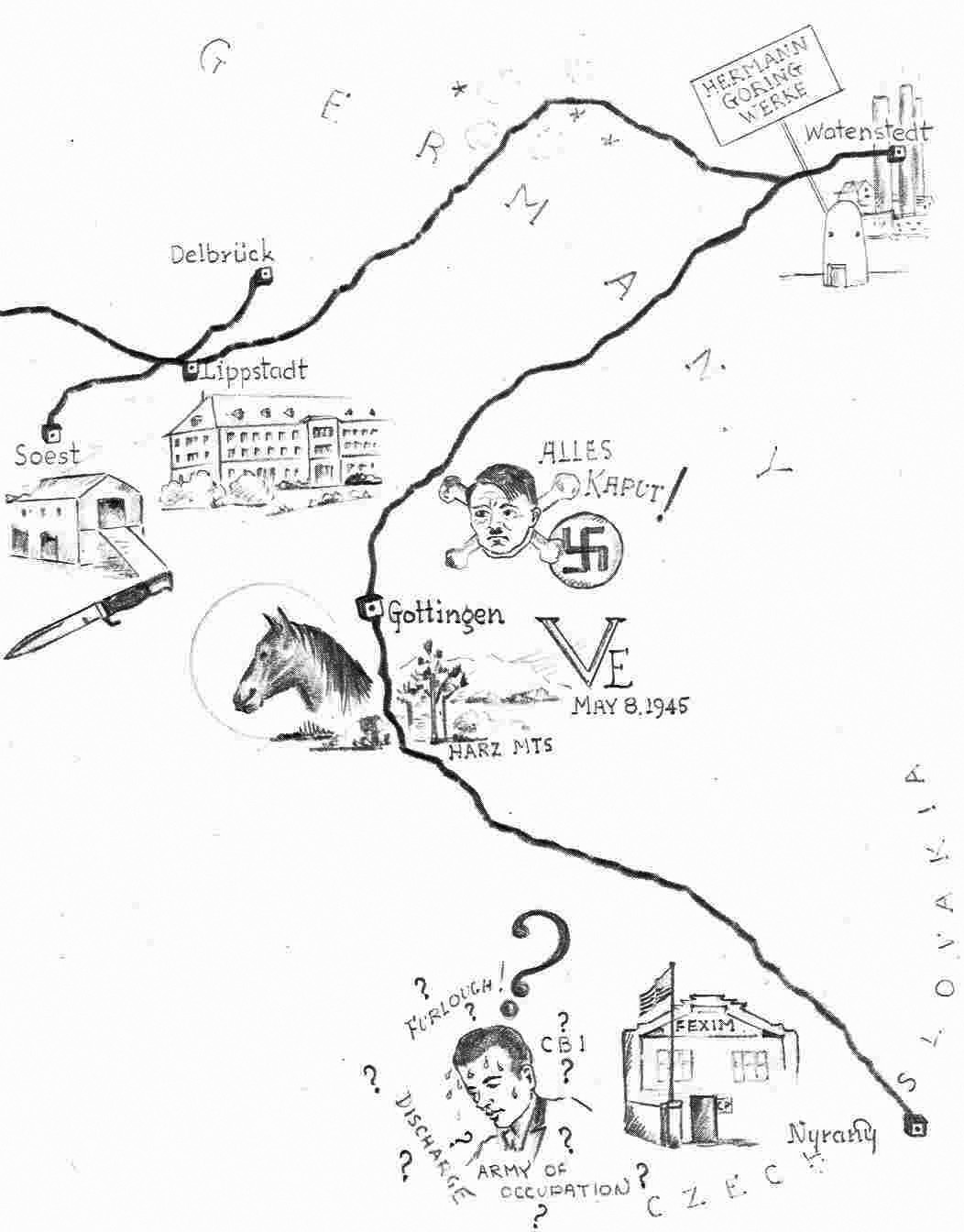 Hand-drawn-map from 130-C