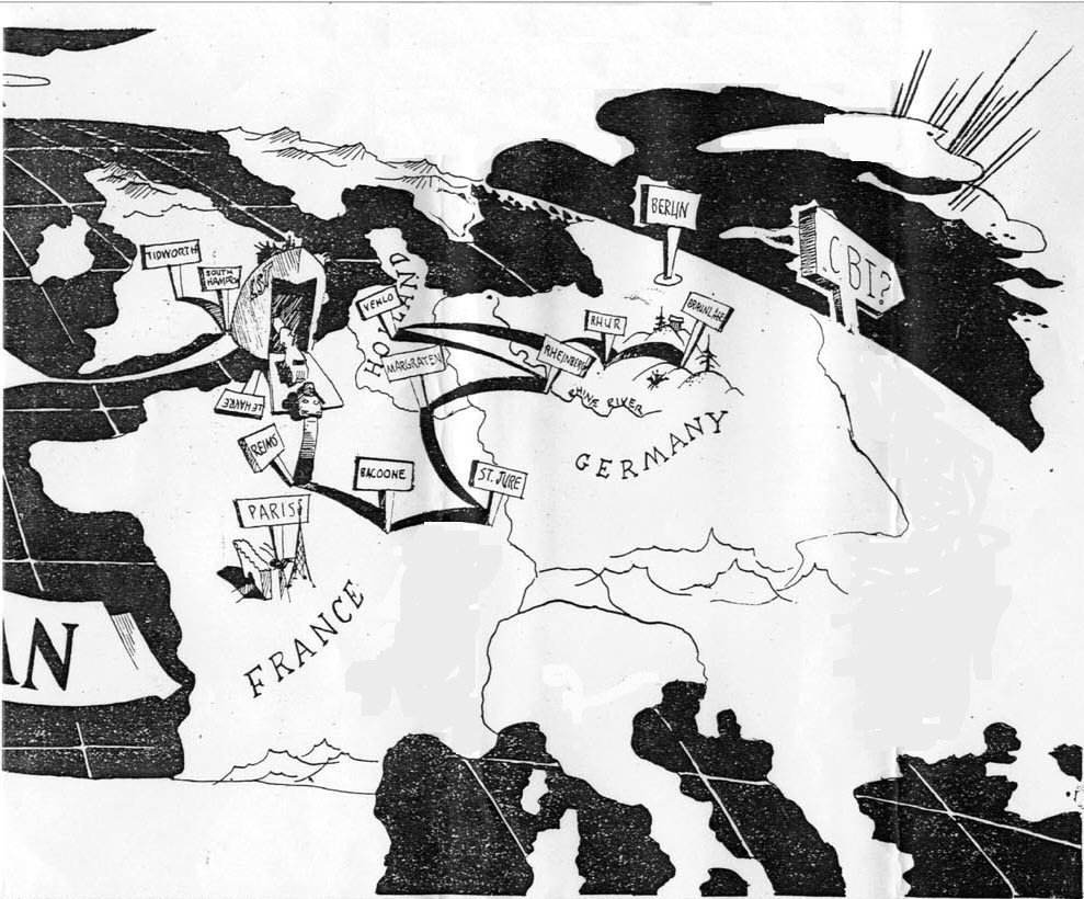 Map 2 of 78th Medical travels