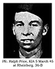 Pfc Ralph Price, KIA, 36-B