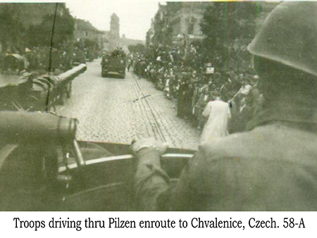 Driving thru Pilzen in route to Chvalenice, Czech 58-A