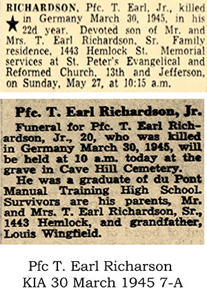 Pfc. T. Earl Richardson