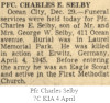 Pfc Charles Selby KIA 4 Apr 45, 7-C