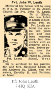 Pfc John Lauth, KIA 7-Hq