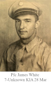 Pfc Pfc James White, KIA 7-unk