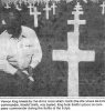 Sgt Vernon King, 80-C , visits grave of Lt. Harold Smith, 80-C