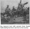 Sgt Vernon King, 80-C (2nd from left) and tank crew