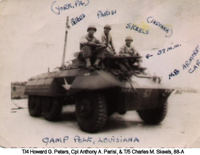 T/4 Peters, Cpl Parisi, and T/5 Skeels, 88-A