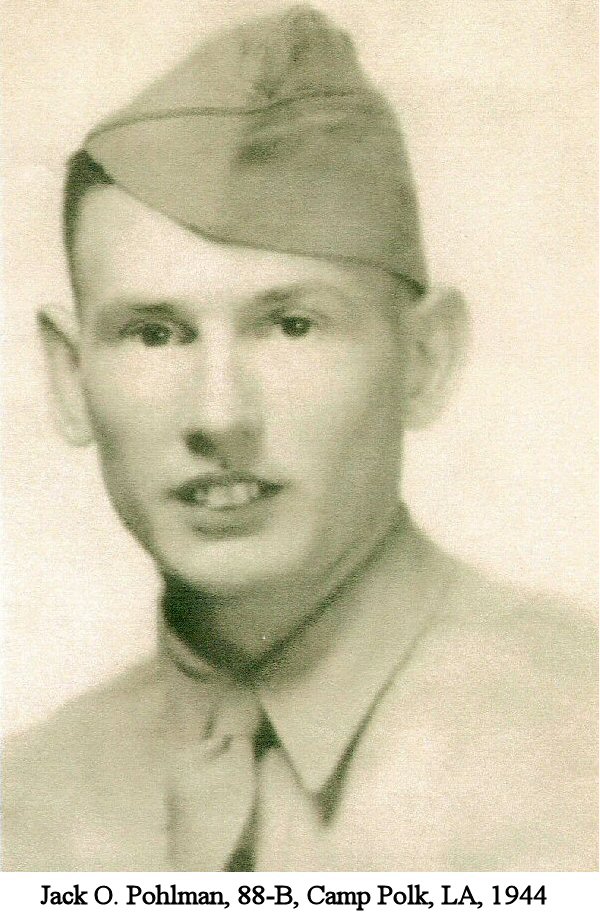 Jack O. Pohlman, Camp Polk, LA, 1944