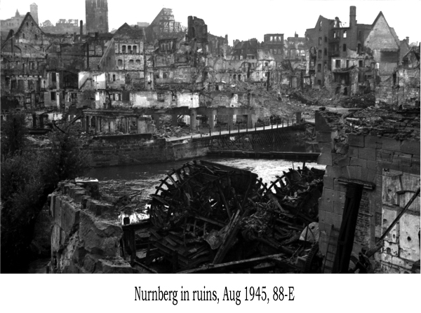 Nurnberg in ruins, Aug 1945, 88-E