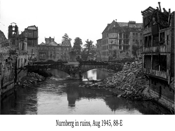 Nurnberg in ruins, Aug 1945, 88-E