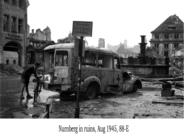 Nurnberg in ruins, Aug 1945, 88-E