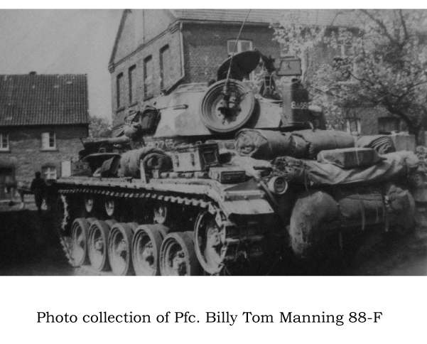 Tank. Collection of Pfc. Billy Tom Manning, 88-F