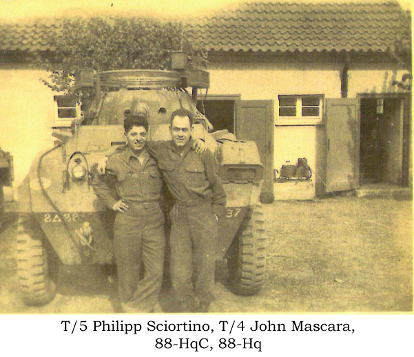 T/5 Philipp Sciortino, 88-HqC, T/4 John Masacara, 88-Hq