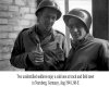 Two unidentified soldiers enjoy a cold one at track and field meet in Nurnberg, Germany, Aug 1945, 88-E