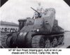 M7 Self Propelled Gun Priest (missing gun), built on M-3 Lee chassis. T/5 Al Ricci, Camp Polk, 88-Hq