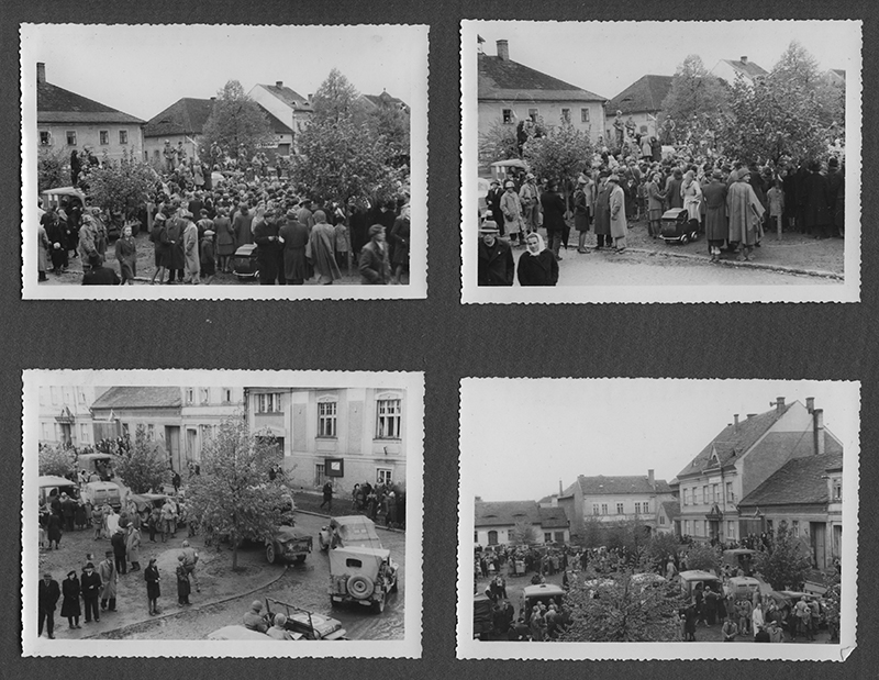 Villagers welcome 8th. - Stankov near Pilsen, Czech, 6 May 45