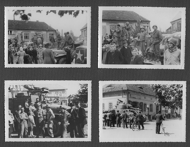 Villagers welcome 8th. - Stankov near Pilsen, Czech, 6 May 45