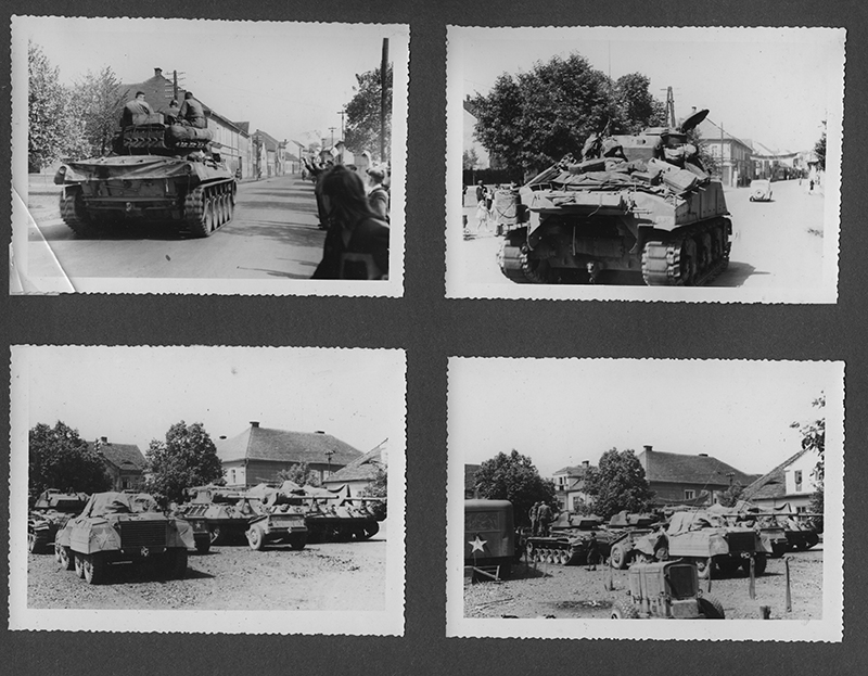 Villagers welcome 8th. - Stankov near Pilsen, Czech, 6 May 45