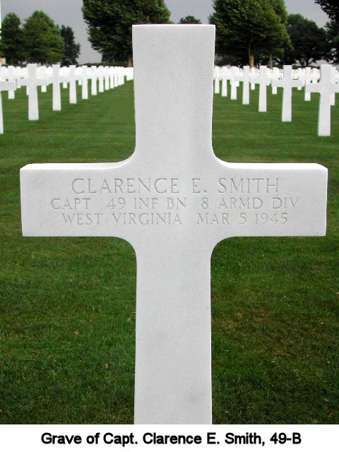 Grave of Capt. Clarence E. Smith, 49-B