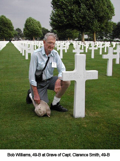 Bob Williams, 49-B at Grave of Capt. Clarence Smith, 49-B