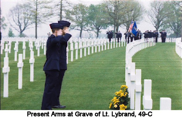 Present Arms at Grave of Lt. Lybrand, 49-C