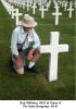 Bob Williams, 49-B at Grave of Pfc Hans Bergmayr, 49-B