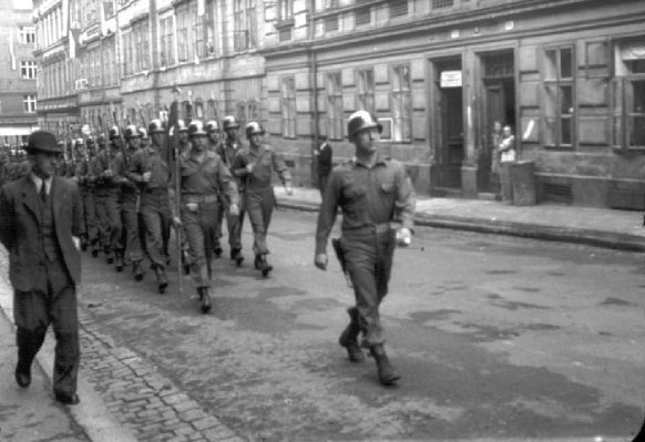 Parade - Pilsen, Czech, 15 Jun 45