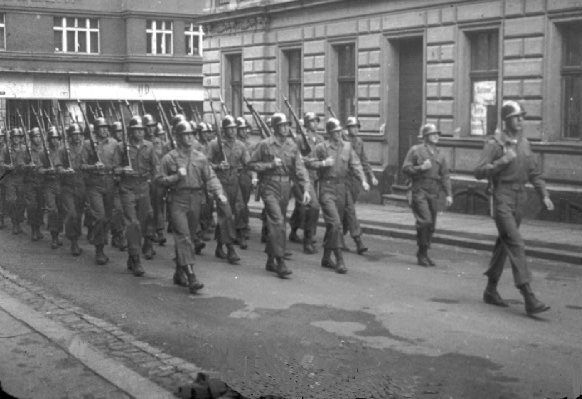 Parade - Pilsen, Czech, 15 Jun 45