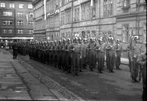 Parade - Pilsen, Czech, 15 Jun 45