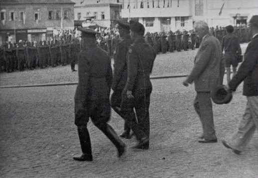 Parade in Klatovy, Czech, June 1945 