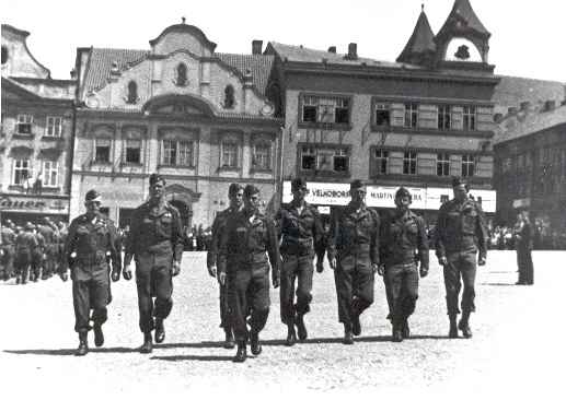 Parade in Klatovy, Czech, June 1945 