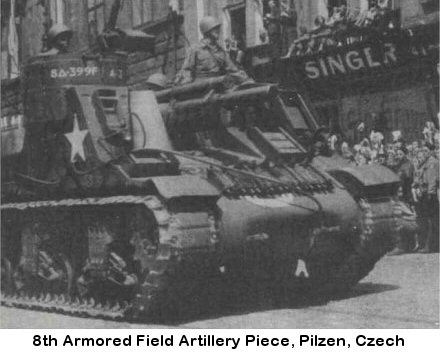 Parade in Klatovy, Czech, June 1945 