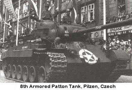 Parade in Klatovy, Czech, June 1945 