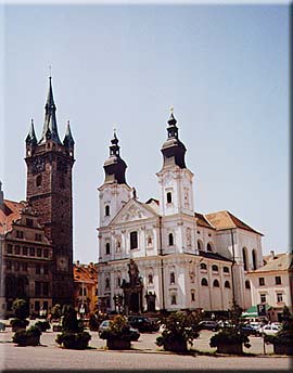 Klatovy main square today 