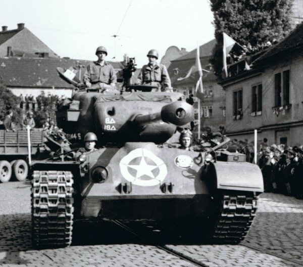 Parade - Pilsen, Czech, 15 Jun 45