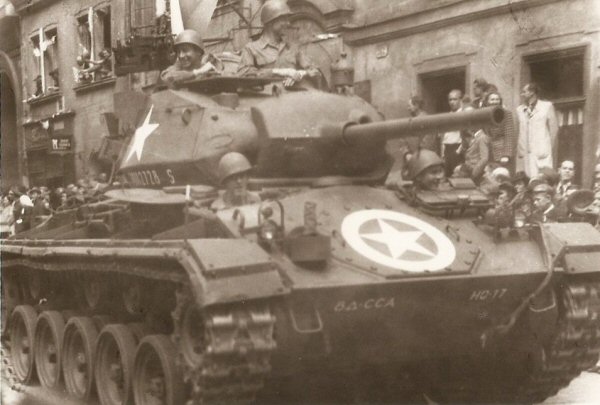 Parade - Pilsen, Czech, 15 Jun 45